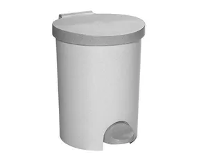 Abfalleimer, Pedal, Kunststoff, 15 l, CURVER, grau
